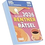 Rentnerrätsel 2026 - Tagesabreißkalender - 11,8x15,9 - Rentnerkalender -...