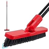 Mitclear V-förmige Fugenbürste mit Langem Griff (132cm), Fliesenschrubber...