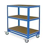 Kommissionierwagen/Etagenwagen mit 3 Ebenen, BxTxH 900x500x1030 mm, Tragkraft...