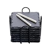 WLWNWFT Schiefer Untersetzer für Gläser 8er Set, Untersetzer Schiefer...