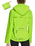 BALEAF Fahrradjacke Damen Regenjacke Wasserdicht Atmungsaktiv Wanderjacke...