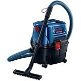Bosch Professional Nass-/Trockensauger GAS 15 (1.100 Watt, inkl. 1x 3m Schlauch,...
