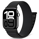 AMSKY Nylon Sport Loop Band Kompatibel mit Apple Watch Armband 40mm 42mm 46mm...