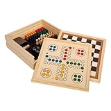 small foot Spielesammlung 7 Klassiker aus Holz, Gesellschaftsspiele für die...