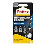 Pattex Sekundenkleber Ultra Gel Mini Trio, extra starker & flexibler Superkleber...