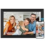 Digitaler Bilderrahmen WiFi 10,1 Zoll 1280x800 IPS LCD Touchscreen, Eingebauter...