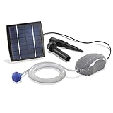 Esotec Teichbelüfter Solar AIR S, 6-9V/DC 120l/h Sauerstoffpumpe Teich,...