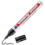 edding 3000 Permanentmarker - schwarz - 1 Stift - Rund-Spitze 1,5-3 mm - schnell...