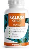 Kalium Kapseln 240x - optimal hochdosiert: 2240 mg Kaliumcitrat pro Tag, davon...