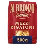 Barilla Pasta Al Bronzo Mezzi Rigatoni 1x500g I aus Bronze-Formen, Saucenhaftung...