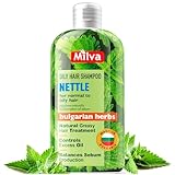 Milva Brennnessel Shampoo für fettiges Haar - 200ml Anti-Fett Haarshampoo gegen...