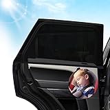 Sonnenschutz Auto Baby mit UV Schutz,2 Sonnenschutz Auto Kinder,Sonnenblende...