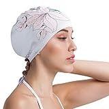 COPOZZ Erwachsene Badekappe, Unisex Wasserdicht Schwimmkappe für Herren Damen,...