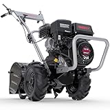 ONBEST Gartenfräse Benzin – mit 48 cm Arbeitsbreite – 4-Takt Motor – 4,1...