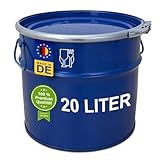 plasteo® Stahlfass 20 Liter Hobbock Deckelfass | Zyklon Staubabsaugung Geeignet...