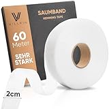 Villkin Saumband 60m Länge und 20mm Breite – Bügelband zum Aufbügeln auf...