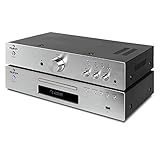 auna Elegance Tower 2.0 HiFi-Set HiFi-Verstärker mit CD-Player Kombination (2 x...