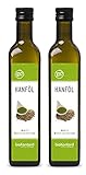 Hanföl BIO 1000 ml I nativ und kaltgepresst I ohne Zusätze I enthält mehrfach...
