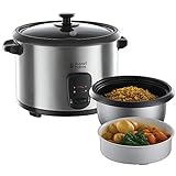 Russell Hobbs Reiskocher [1,8l] inkl. Dampfgarer -Einsatz (Warmhaltefunktion,...