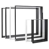 Natural Goods Berlin 2X Tisch-KUFEN | Einfache Montage | Tisch-Beine aus Metall...