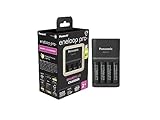 eneloop pro SmartPlus Ladegerät, für 1-4 AA/AAA NI-MH Akkus, 2 Stunden...