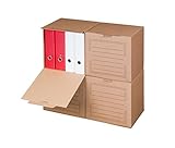 Smartbox Pro Archiv-Multibox mit Automatikboden Ablagebox, 5er Pack, braun