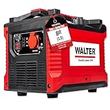 Walter Inverter Stromerzeuger 1000W, Benzin Notstromaggregat, ideal für Camping...