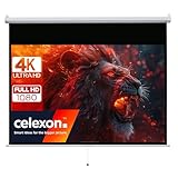 celexon Basic Rollo-Leinwand 110' | 240x135 cm 16:9 | ausziehbare Full-HD 4K...