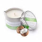 Massagekerze 42 Degree Low Temp Scented Massage Candle for Skin Care, Natural...