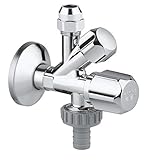 GROHE Original WAS - Kombi-Eckventil (Wandanschluss 1/2', mit Schlauchanschluss,...