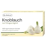 Dr. Böhm Knoblauch nur 1 Dragee täglich: Mit Knoblauch-Extrakt, 400mg, 30...