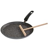 STONELINE Crêpe-Pfanne 25 cm, mit Besteck, induktionsgeeignet