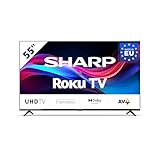 SHARP 55GJ4225E - 55 Zoll Fernseher (139 cm) 4K Ultra HD Roku TV - Gaming &...
