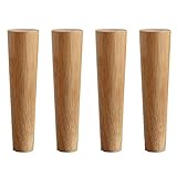 VIEUE Tischbeine aus Holz, runde Massivholz-Möbelbeine, Sofa-Ersatzbeine for...