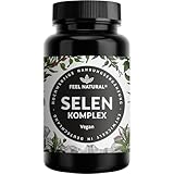 Selen Hochdosiert: 200µg Selen - 365 Tabletten - Hoch bioverfügbar durch 3...