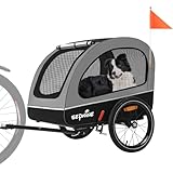 Sepnine Hundeanhänger für Fahrrad,Fahrradanhänger Hunde,Mit Reflektor und...