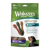 WHIMZEES by Wellness Zahnbürste, Kaustangen für sehr kleine Hunde, Hundesnack...