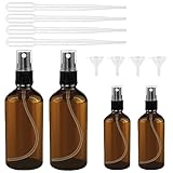 Nutabevr 4 Stück Braun Zerstäuber Sprühflasche, 2x100 ml + 2x50ml...
