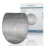 SCHÜTTE WC-Sitz INDUSTRIAL mit Absenkautomatik aus Duroplast, hochwertiger...