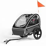 Fiximaster Kinderfahrradanhänger, Fahrradanhänger für 1 Kinder, Ergonomischer...