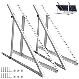 ECO-WORTHY 4 Stück Solarpanel Halterung 114cm 45'', Alu Balkonkraftwerk...