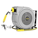 GLAHODEN Druckluftschlauchtrommel, 20m+2m, Luftkompressor-Schlauchtrommel mit...