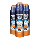 Gillette Fusion ProGlide Rasiergel Männer, 3er Pack (3 x 170 ml), Sensitive Gel...