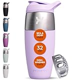 Promixx Pursuit Shaker-Flasche - einwandige Edelstahl Protein Shaker Bottle,...