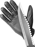 normani Echtleder Quarzsand Security Handschuhe mit schnitthemmenden Kevlar...