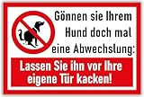 Gönnen Sie ihrem Hund eine Pause Kein Hundeklo Hundetoilette - Schild Hunde...