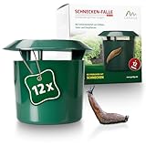 GARDIGO® Schneckenschutz - Schnecken-Falle 12er Set I Bio Schneckenfalle für...