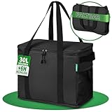 Cottara® Faltbare Kühltasche Gross mit verstärktem Boden 30l – Große...