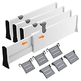 4 Sätze Schubladentrenner Verstellbar, Schubladenteiler Verstellbar, Länge...