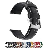 Fullmosa 12 Farben Uhrenarmband 14/16/18/19/20/22/24mm, Smart Watch Lederarmband...